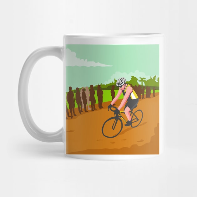 Cyclist Racing WPA by retrovectors